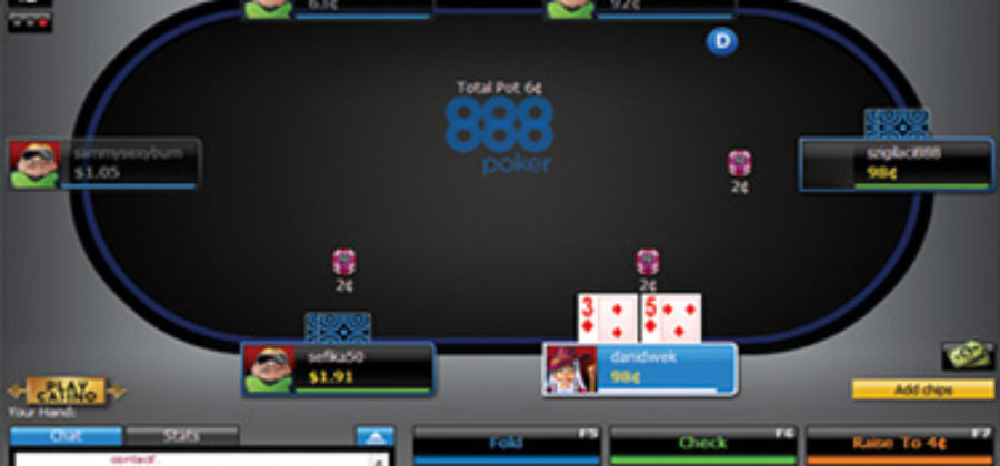 888 poker login